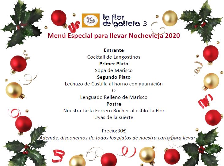 Menú Nochevieja 2020